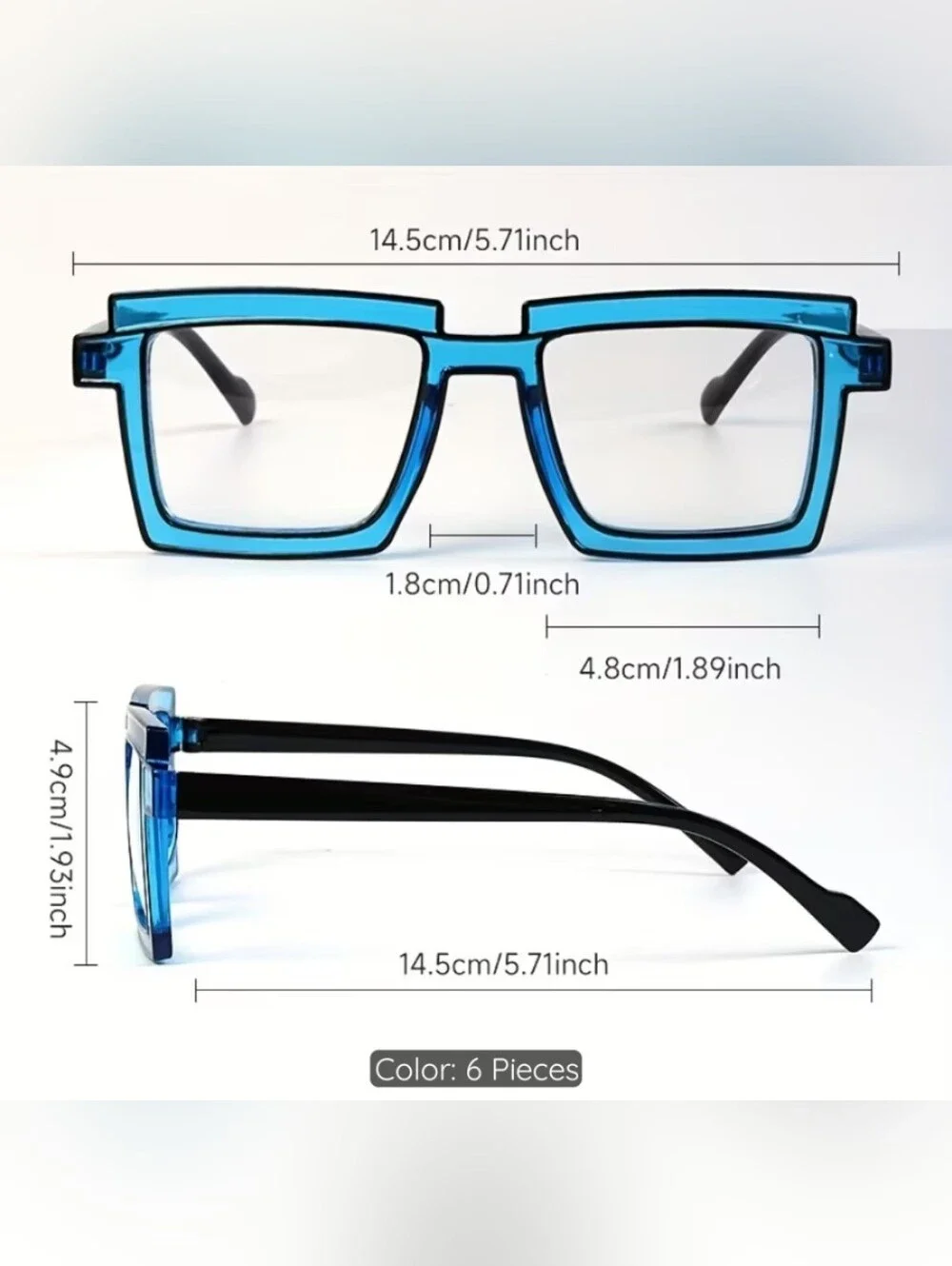 Square Frame Blue Light Protective Glasses
